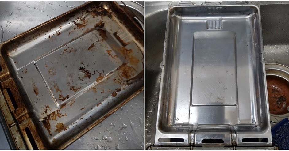 キッチン コンロ　魚焼きグリル　掃除クリーニング Before＆After 事例