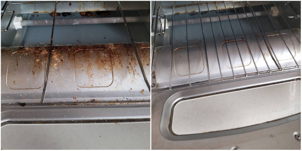 キッチン　オーブントースター内　掃除クリーニング Before＆After 事例