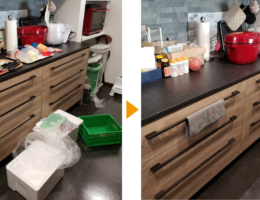 急な来客に駆け付け片付けサポートご依頼事例